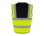 PRO RTX Unisex Adult Sleeveless Hi-Vis Vest (Hi Vis Yellow/Black) - RW7771