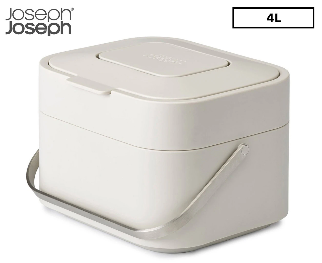 Joseph Joseph 4L Stack Food Waste Caddy - Stone