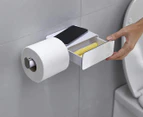 Joseph Joseph EasyStore Steel Wall Mounted Toilet Roll Holder - White