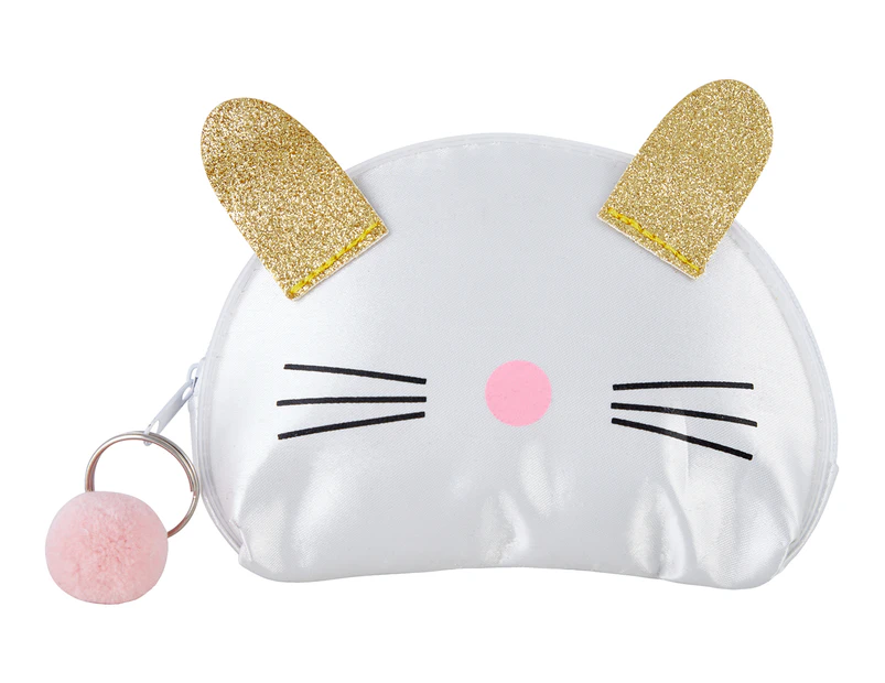 My Accessory Kids Cat Face Coin Purse - White