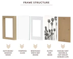 Set of 4 Cooper & Co. 20x25cm Premium Paradise Wooden Photo Frames - Oak