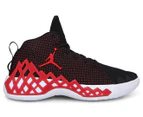 Nike Men's Jumpman Diamond Mid Basketball Shoes - Black/University Red/White