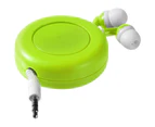 Bullet Reely Retractable Earbuds (Lime/White) - PF846
