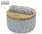 Joseph & Joseph Dash Pestle & Mortar with Bamboo Cover Lid Kitchen Tool Granite