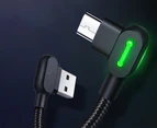 MCDODO LED USB Cable Fast Charging cable for Android(1.2M)-Black