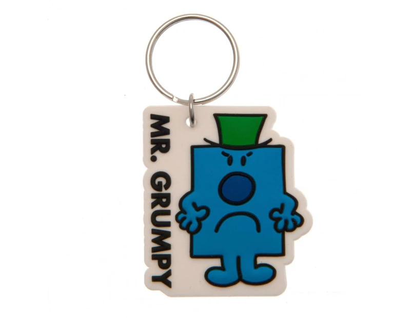Mr Men PVC Mr Grumpy Keyring (Blue/Black/Green) - TA7264