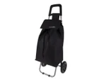 Shop & Go Clio Shopping Trolley Cart Foldable Basket Carry Wheels Black