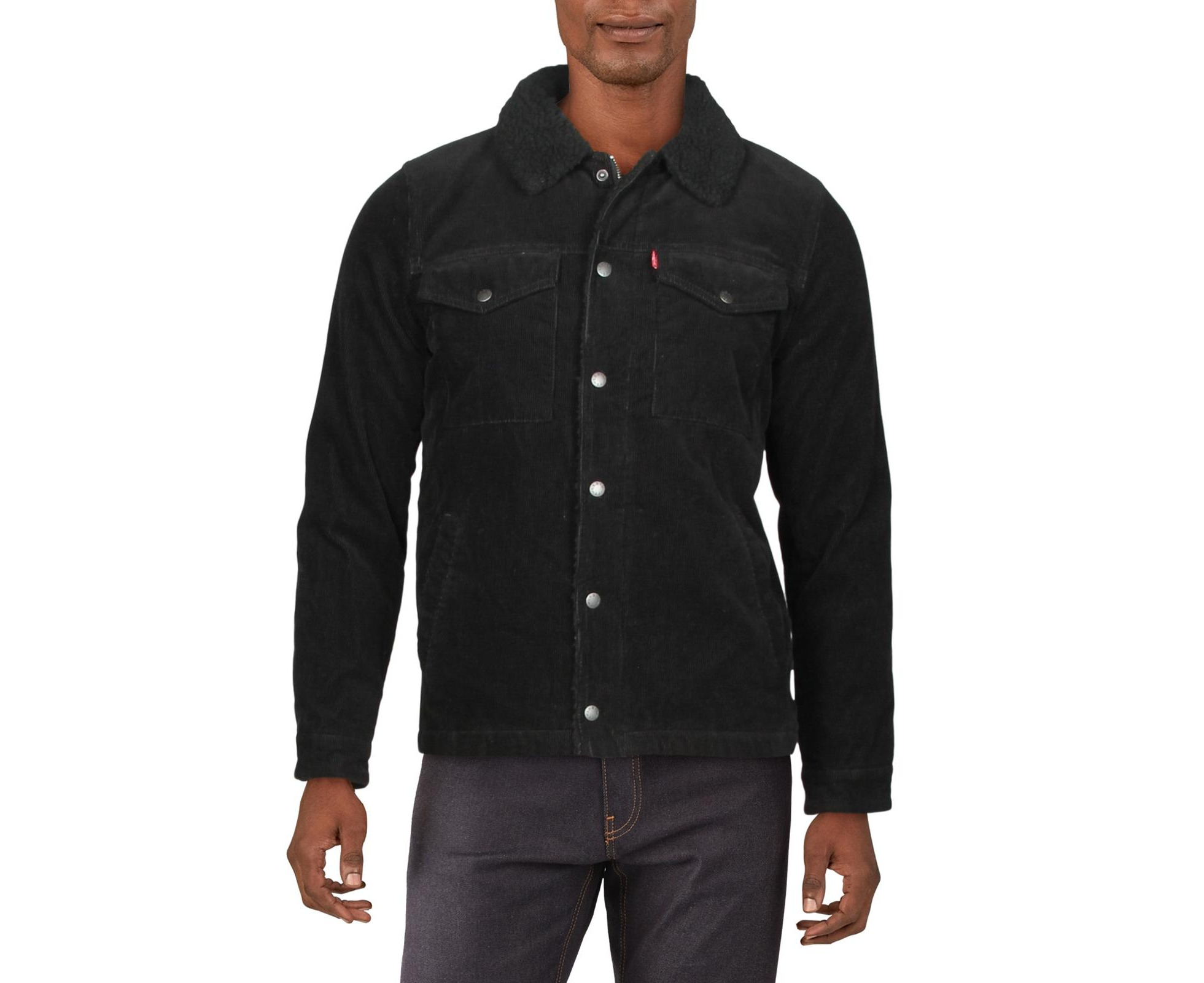 Levi Strauss & Co. Men's Coats & Jackets - Trucker Jacket - Black ...