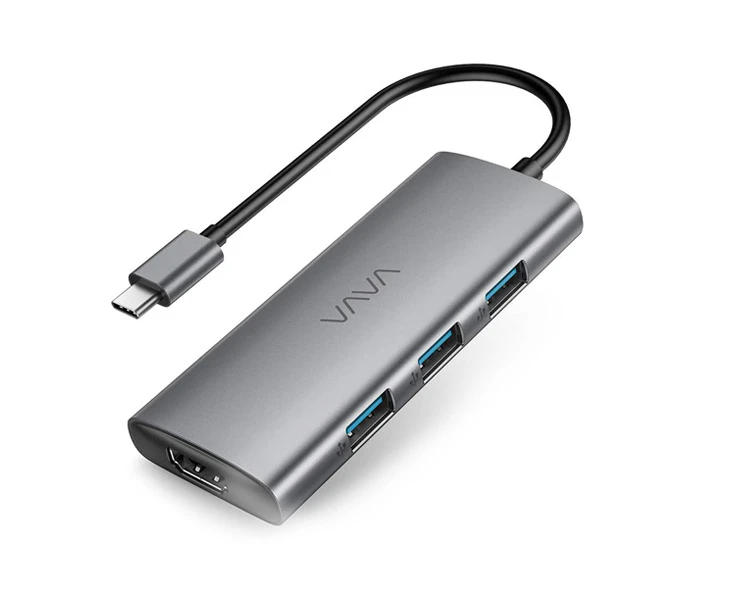 VAVA 7-in-1 Adapter Hub USB-C 4K HDMI 100W PD Power Delivery VA-UC017