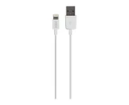 3SIXT 1M Charge & Sync MFI-certified Lightning Cable - White