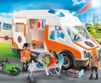 Playmobil City Life Ambulance Playset - White/Orange/Multi