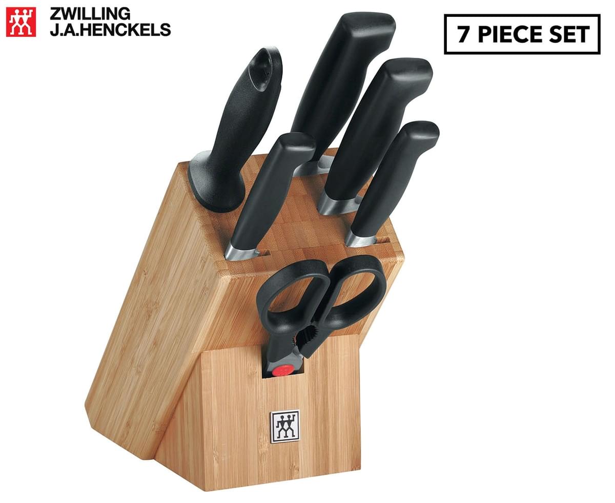 Zwilling 7-Piece Four Star Knife Block Set - Made in Germany
