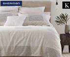 Sheridan Wallis King Bed Quilt Cover Set - Flax