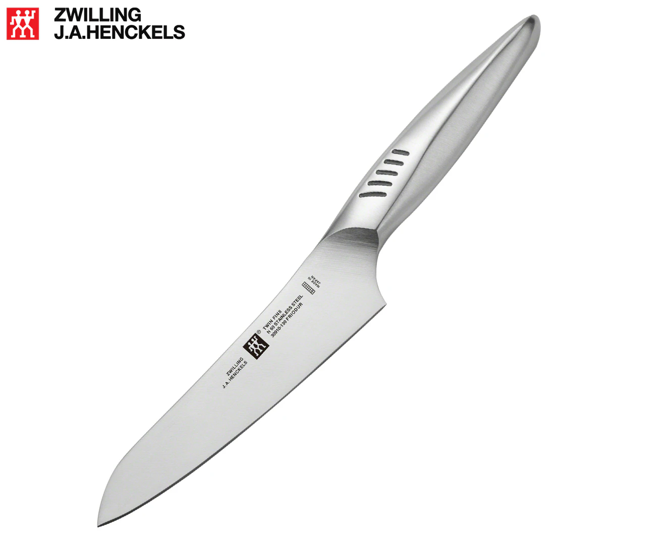 Zwilling Twin Fin II Stainless Steel 13cm Petty Knife Vegetable Cutlery Silver