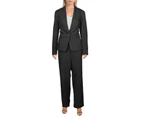 Le Suit Women's Pant Suits Pant Suit - Color: Black/Grey