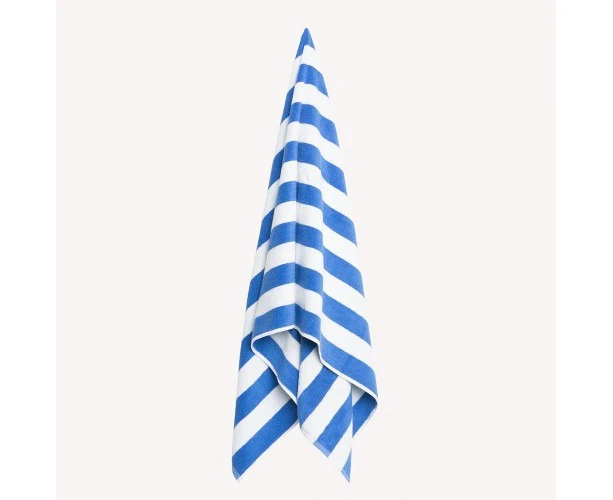 Blue Striped Pool Towel X 1