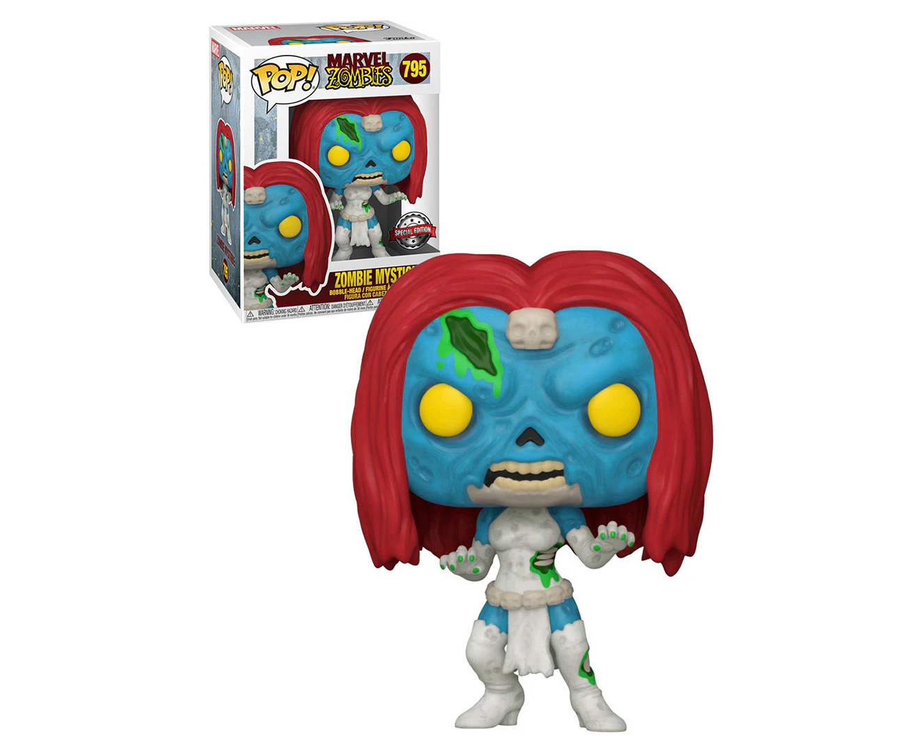 Pop! Funko Vinyl Figurine Marvel Zombies Mystique RS #795 Collectable Toy 3+