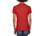 Gildan Womens Premium Cotton Sport Double Pique Polo Shirt (Red) - BC3195