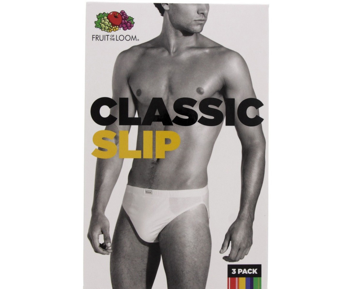 Fruit Of The Loom Mens Classic Slip Briefs (Pack Of 3)