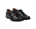 Amblers Manchester Leather Loafer / Mens Shoes (Black) - FS523