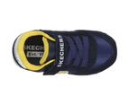 Skechers Boys Strap Retro Suede Trainers (Navy/Gold) - FS7240