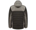 Finden and Hales Unisex Adults Hooded Contrast Padded Jacket (Black/Gunmetal Grey) - RW7667