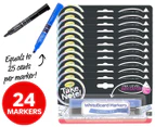 12 x Crayola Take Note! Chisel Tip Whiteboard Marker 2-Pack