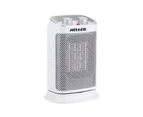 Heller 1500W Electric Oscillating Ceramic Desk/Tabletop Heater Fan w/Thermostat