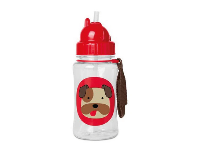 Skip Hop Zoo Winter Straw Bottle Bulldog