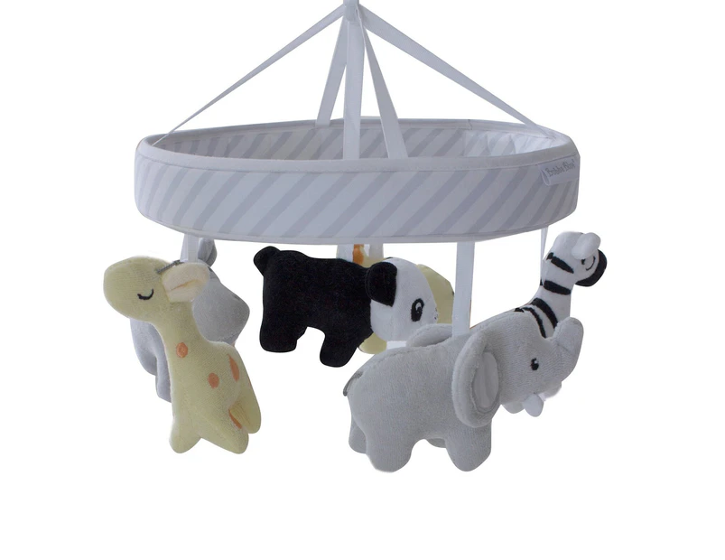 Bubba Blue Zoo Animals Musical Cot Mobile (with room thermometer)