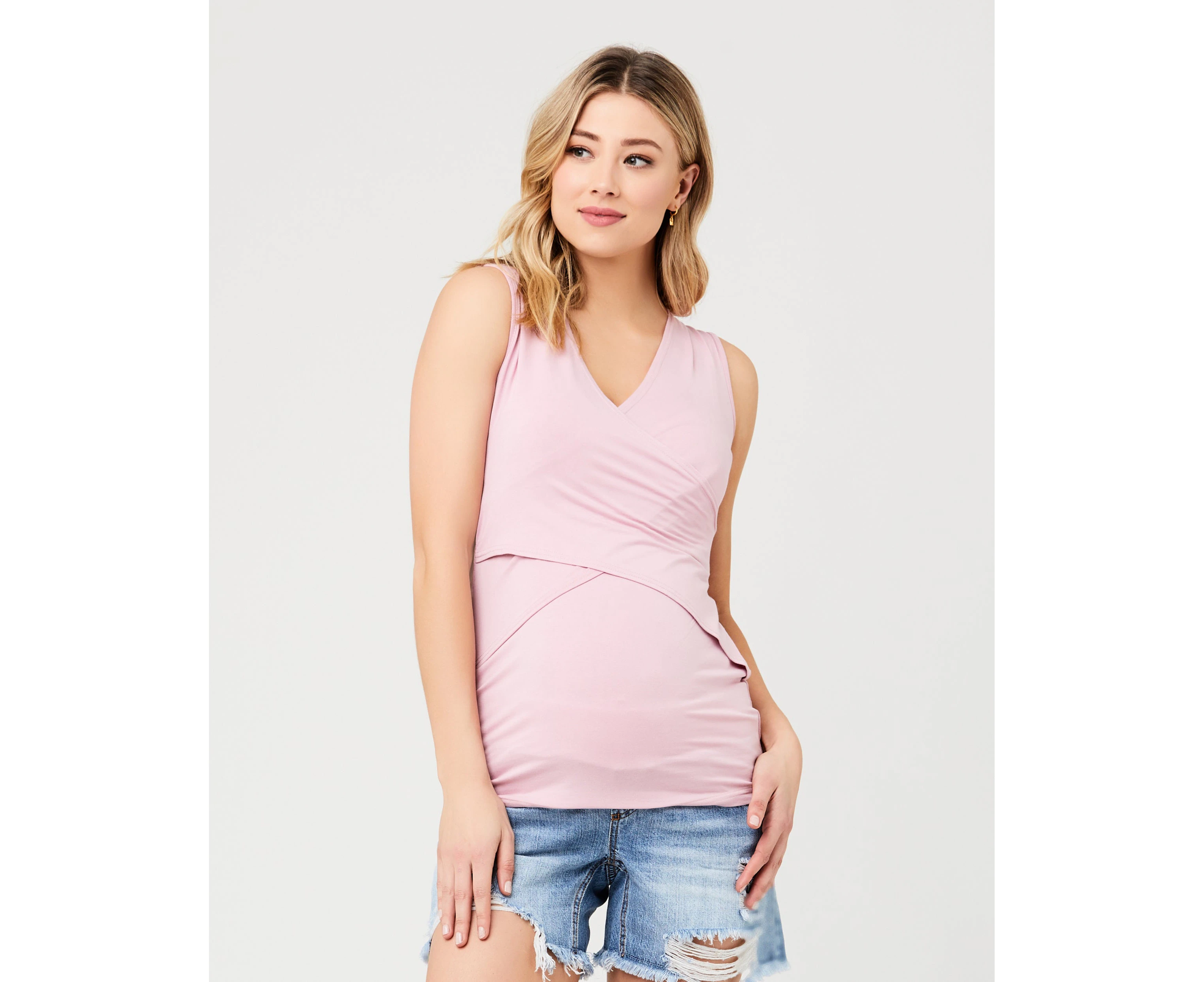 Embrace Nursing Tank Dusty Pink Womens Maternity Wear by Ripe Maternity