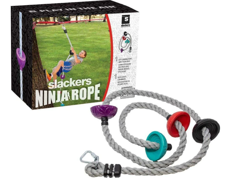 Slackers Ninja Climbing Rope with Foot Holds