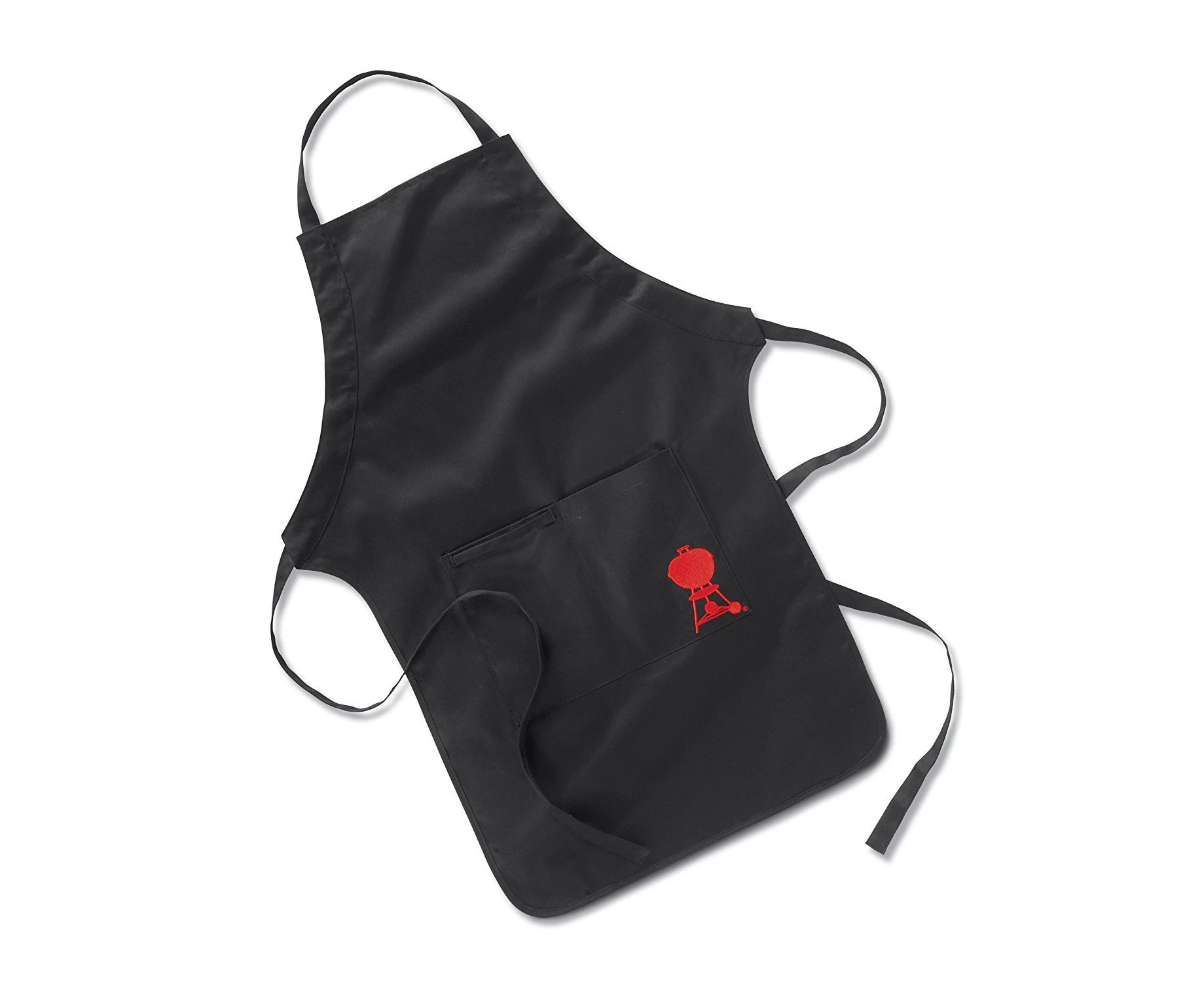 Weber Black Apron with Red Kettle Motif