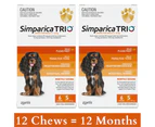Simparica TRIO Chews for Small Dogs 5.1-10kg (ORANGE-S)