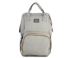 Kate Hill Baby Maternity 48cm Nappy Bag Backpack with Change Mat - Grey