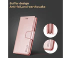 For Samsung Galaxy S21 Ultra 5G Luxury Leather Wallet Flip Case Cover - Rose Gold