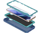 For Samsung Galaxy S21 5G Heavy duty Defender Builder Case Cover - Blue
