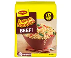 12 x Maggi 2 Minute Noodles Beef 74g