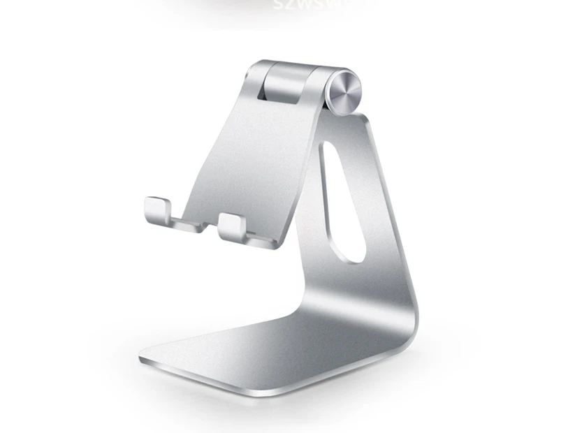 Adjustable Aluminum alloy bracket lazy live broadcast bracket for iPhone or iPad-Silver