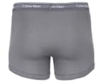 Calvin Klein Men's Cotton Classic Trunks 3-Pack - Dark Grey/Grey Marle/Navy 5
