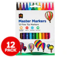 Educational Colours Master Markers 12-Pack - Multi