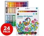 Educational Colours Jumbo Oil Pastels 24-Pack 1