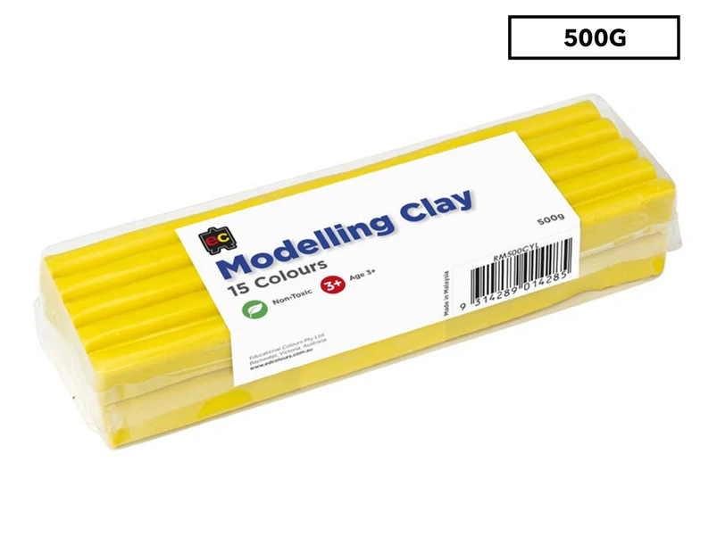 Educational Colours Modelling Clay 500g - Yellow Cello Wrapped
