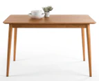 Zinus Jen Mid-Century Modern Wood Dining Table in Natural Wood Colour