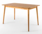 Zinus Jen Mid-Century Modern Wood Dining Table in Natural Wood Colour