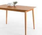 Zinus Jen Mid-Century Modern Wood Dining Table in Natural Wood Colour