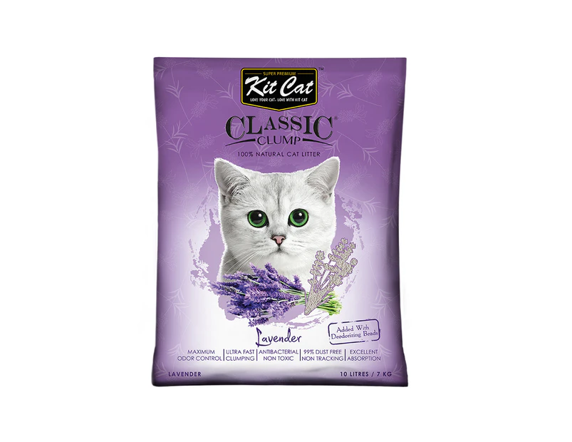 Kit Cat Bentonite Lavender Clumping Cat Litter