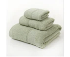 3 Pcs 100% Cotton Ultra Soft Towel Sets Bath Towel Face Towel Hand Towel