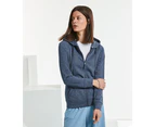 Russell Womens Hd Zip Hooded Sweatshirt (Bright Navy Marl) - PC3135