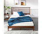 Queen Bed Frame Nordic Scandinavian Wood Bed - Zinus Linda